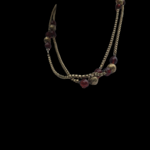 Vintage Glass bead‎  station necklace - Picture 14 of 16